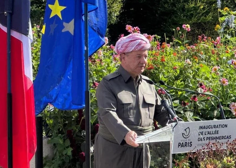 Serok Mesûd Barzanî li Parîs